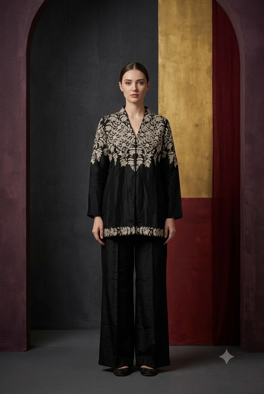 The Obsidian Zardozi Co-ord Set