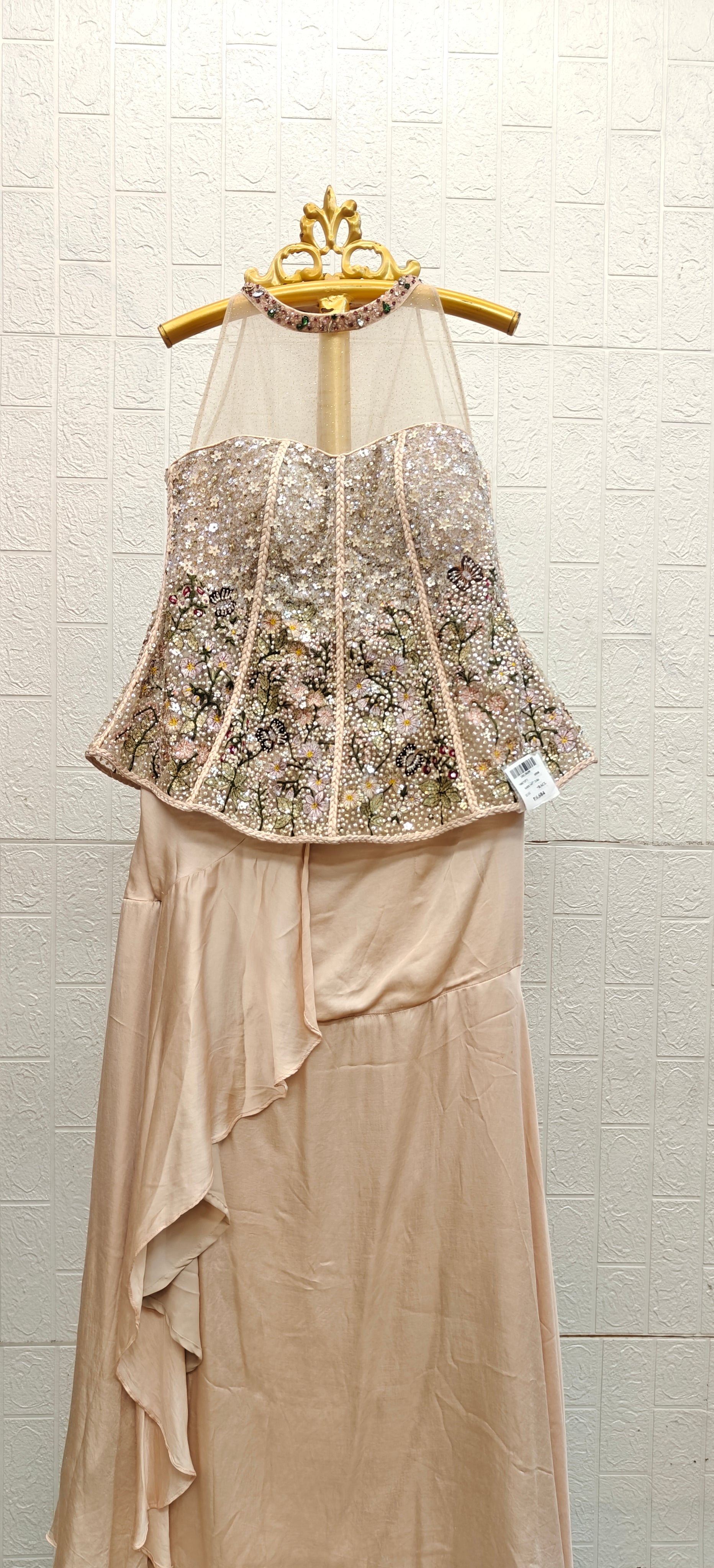 The Blush Petal Illusion Gown
