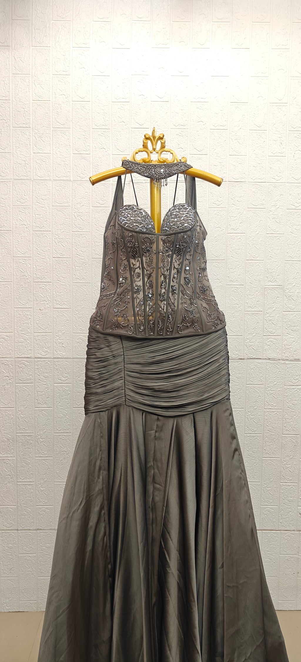 The Charcoal Renaissance Corset Gown