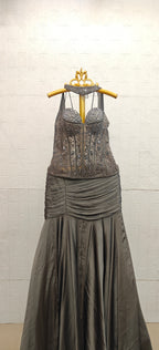 The Charcoal Renaissance Corset Gown