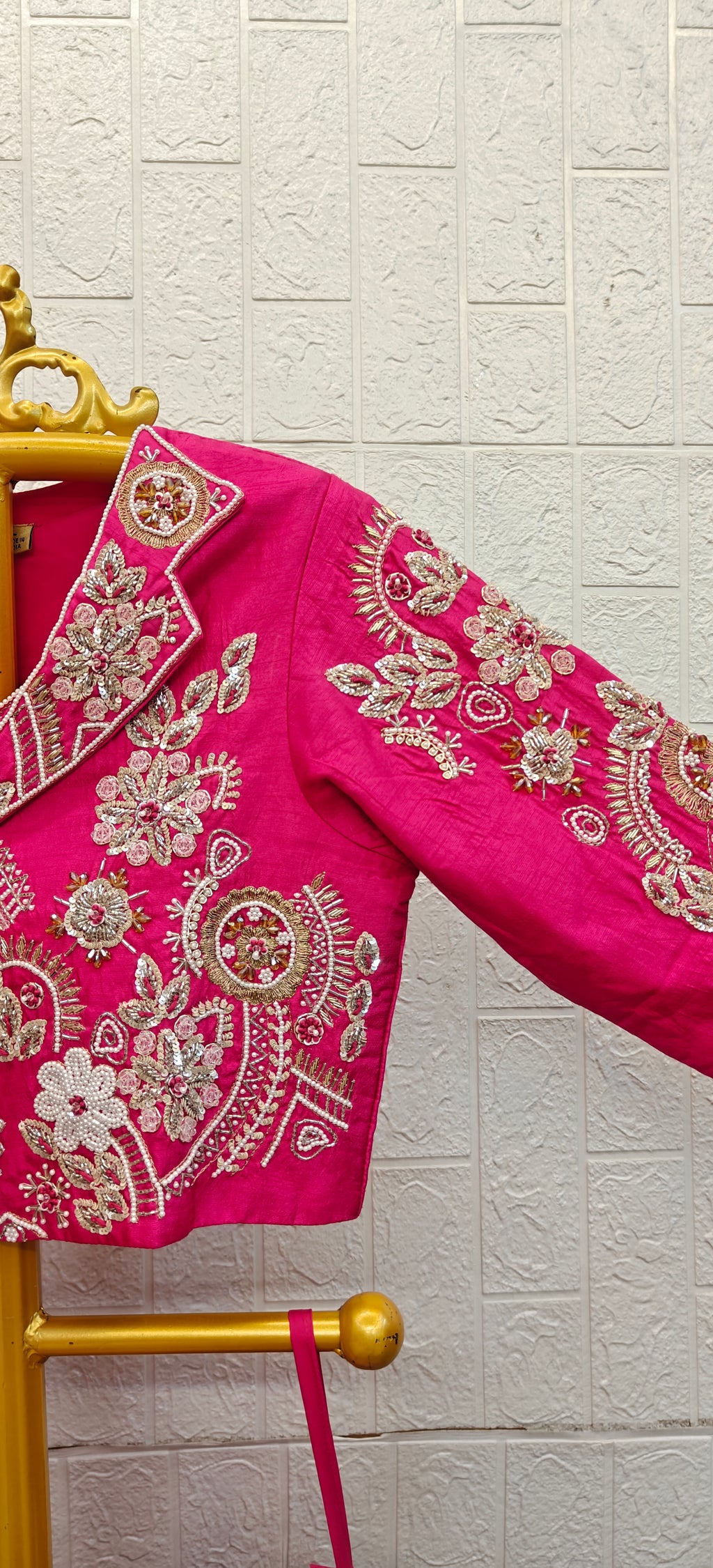 The Rani Pink Heritage Jacket Lehenga