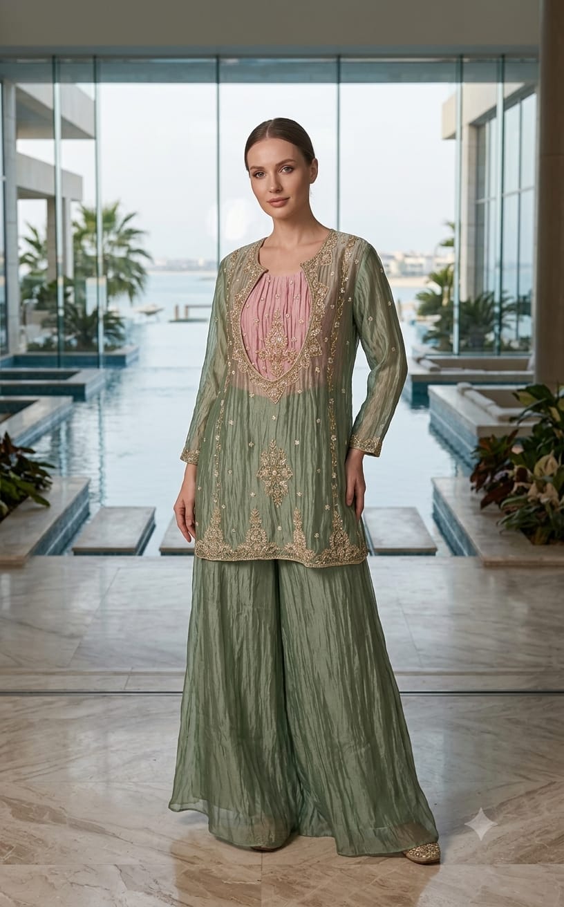 The Sage & Rose Heritage Sharara Set