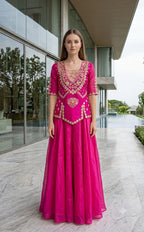 The Royal Magenta Lehenga