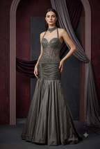 The Charcoal Renaissance Corset Gown