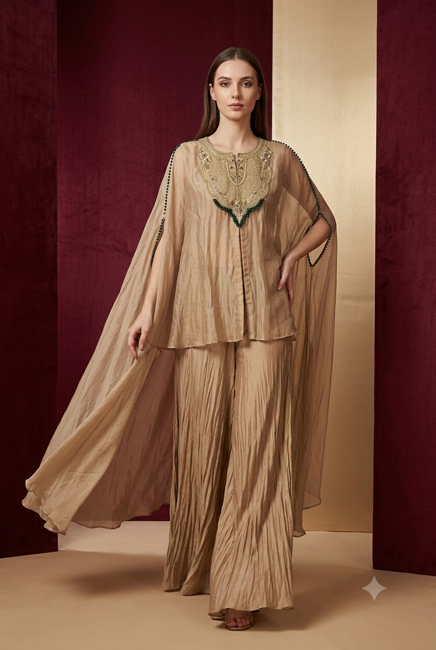 The Champagne Shimmer Kaftan Set(CHANGE COLOUR)